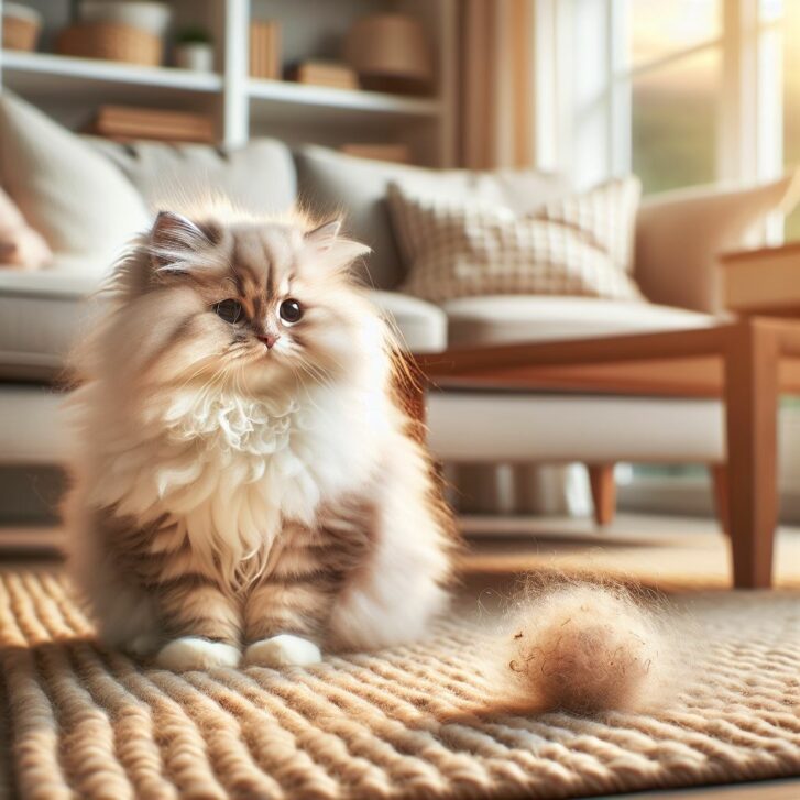 bola de pelo gato